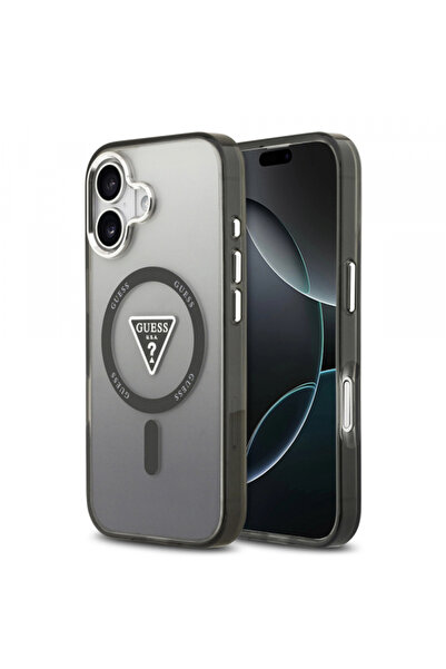 Guess Husa MagSafe pentru Apple iPhone 17, Guess, IML Gradient Triangle Logo,...