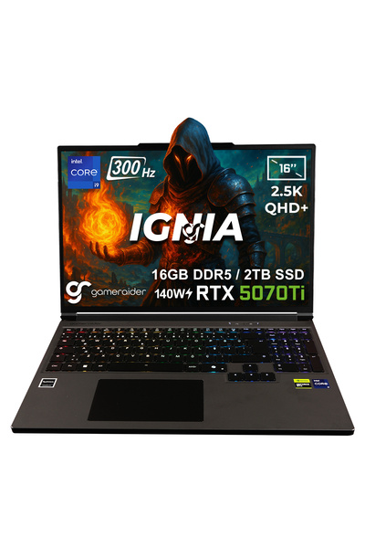 GameRaider IGNIA GR16 i9-14900HX 16GB DDR5 2TB SSD RTX 5070Ti 12GB 140W 16 in...