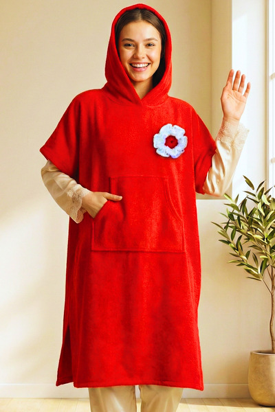 Attolya Sweatshirt, Plush Poncho, Women's Plush, Fleece, Wearable Blanket, Po...