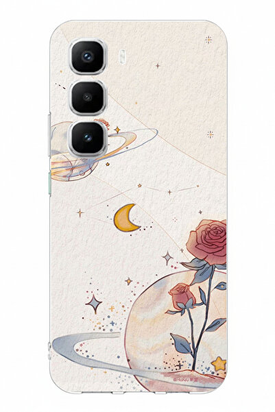 TechTree حافظة سيليكون متوافقة مع هاتف Infinix Hot 60 PRO PLUS، بتصميم كوكب و...