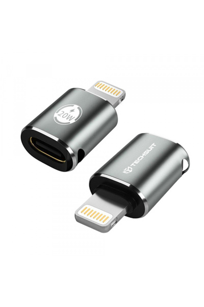 Techsuit Adaptor Date si Incarcare USB-C - Lightning A11 TitanCoreX, Gri