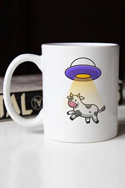 Mio Life Spaceship And Cow Printed Mug Cup M4k915