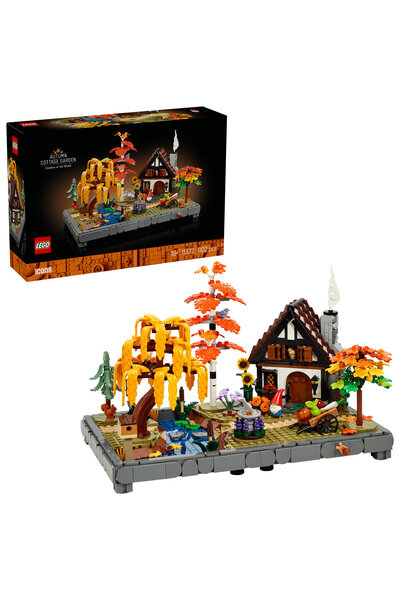 LEGO ®   Icons Autumn Cottage Garden 11372 – Creative Model Building Kit for ...