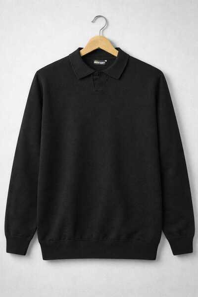 ZMODA SOFT Polo Open Collar Old Money Knitted First Quality Soft Long Sleeve ...