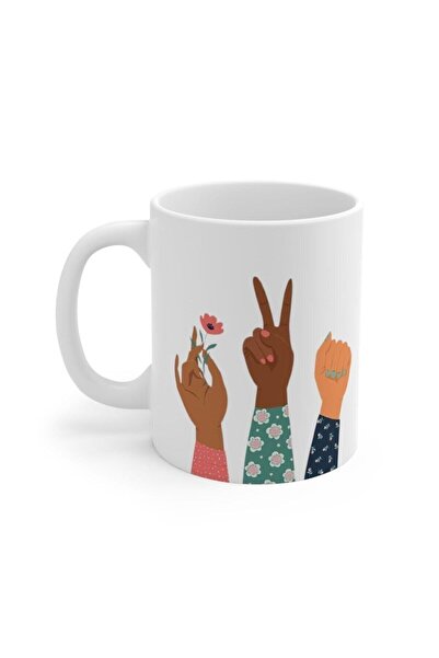 Mio Life White Women Are Power Strong Woman Mug Mug