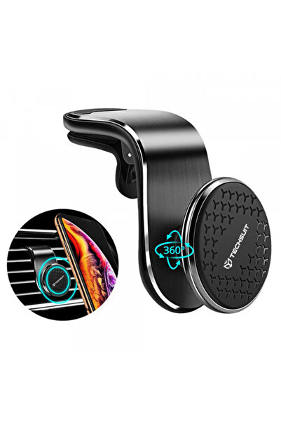 Techsuit Magnetic Car Holder S8, Universal, Silver