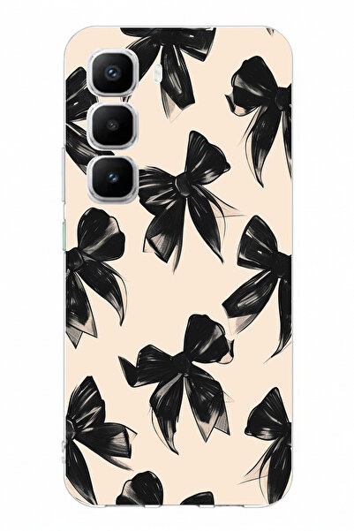 TechTree حافظة سيليكون متوافقة مع Infinix Hot 60 PRO PLUS باللون الأسود مطبوع