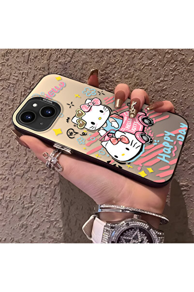 Hontinga حافظة هاتف متوافقة مع iPhone 14، حافظة صلبة مقاومة للصدمات للقطط وال...