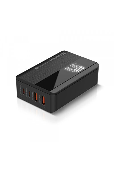 ColorWay Incarcator Statie Display, 65W, 3.25A, 2 x USB-A - 2 x USB-C, Negru
