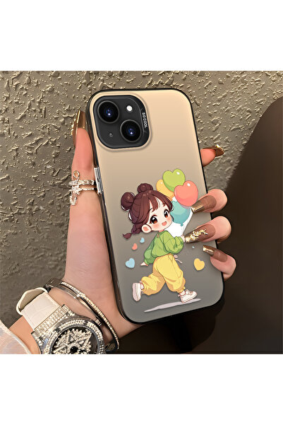 Hontinga حافظة متوافقة مع هاتف iPhone 13، حافظة هاتف صلبة مضادة للسقوط، فتاة ...