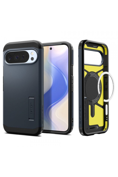 Spigen Husa MagSafe pentru Google Pixel 10 Pro XL, Spigen, Tough Armor, Albastra