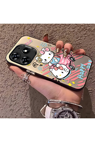 Hontinga Tecno Spark 10 Pro Compatible Phone Case Hard Shell Shock-Proof Cat ...