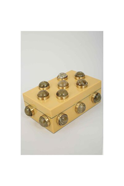 Vitale صندوق أصفر بأزرار جوي 13*20*8 سم AK.KV0120