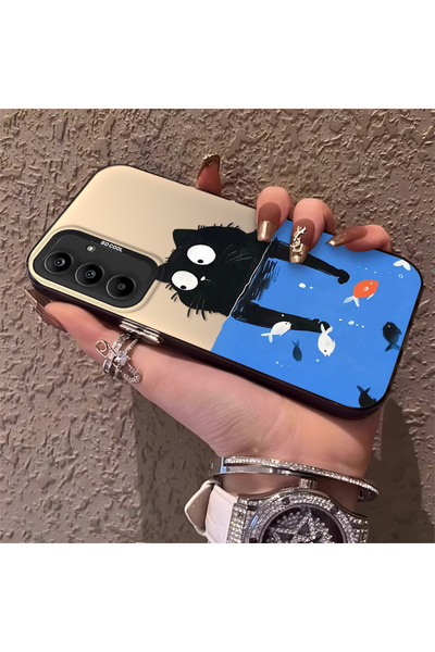 Hontinga حافظة هاتف متوافقة مع هاتف سامسونج جالاكسي A25، حافظة صلبة مقاومة لل...