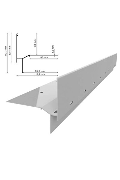 Renoplast W60 PROFIL DE COLȚ PENTRU TERASĂ ȘI BALCON, GRIS RAL 7037