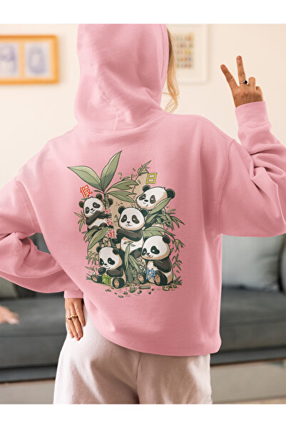 stil x Cute Pandas Printed Women's Sweatshirt