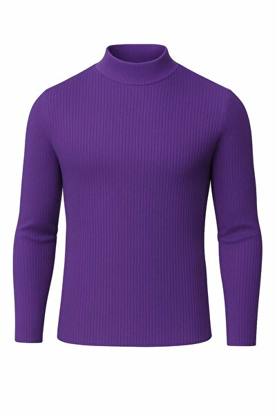 ANATOLIATEKSTILE Unisex Ribbed Suitcase – High Collar, Elastic, Slim Fit Universal size fits S/M