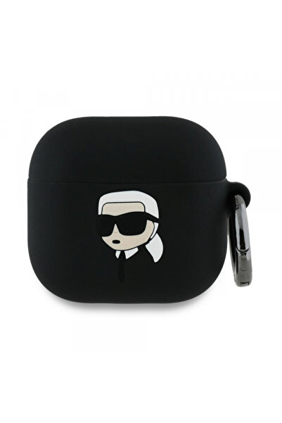 Karl Lagerfeld 3D Karl's Head Case for Apple AirPods 4, Black