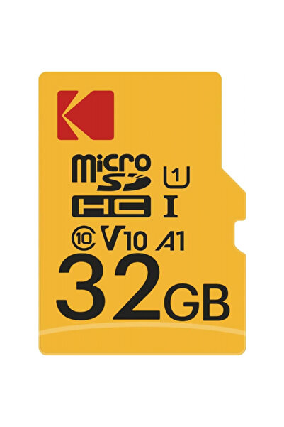 Kodak Premium Performance microSDHC Memory Card, 32Gb, Class 10 / UHS-1 U1, With Adapter