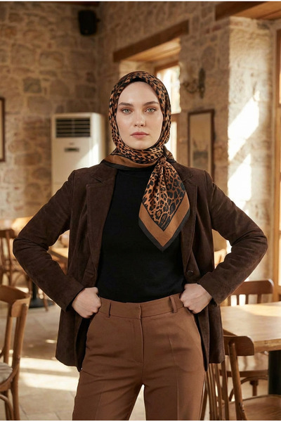 Akel وشاح الربيع بنمط الفهد الجديد