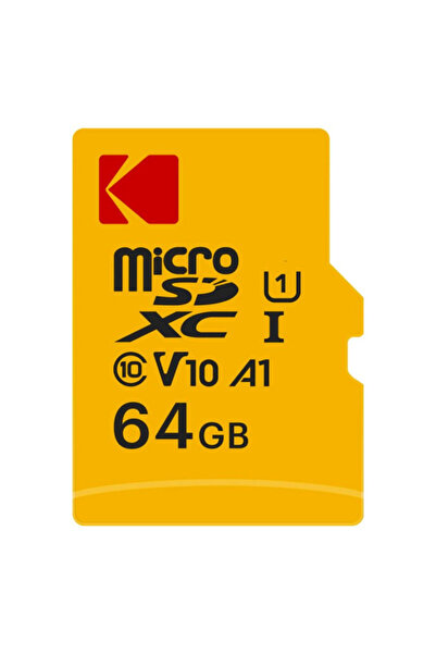 Kodak Emtec microSDXC Memory Card, 64Gb, Class 10 / UHS-1 U1, With Adapter EKMSDM64GXC10K