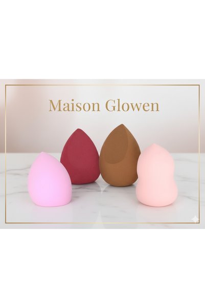 MAISON GLOWEN 4 Adet Makyaj Süngeri Ambalajında-büyük Boy