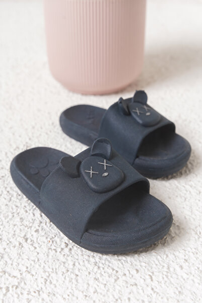 Rexven Erkek/Kız Çocuk Lacivert Kaydırmaz Tabanlı Hayvan Figürlü Günlük Rahat...