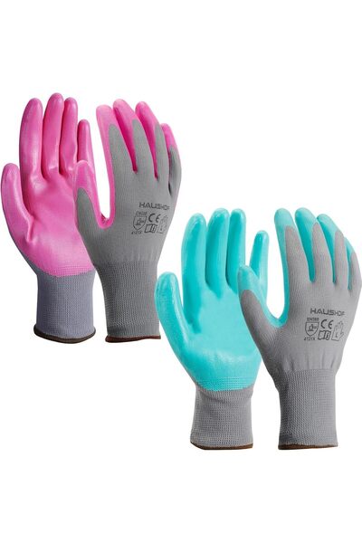 Haushof Gardening Gloves | 6 Pairs of Thorn Resistant Work Gloves, Breathable...