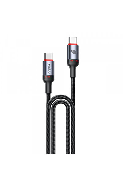 Yesido Cablu Date si Incarcare USB-C - USB-C CA186, 240W, 2m, Negru