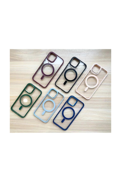 OEM Husa Clear Magnetic Case Apple iPhone 13 Verde