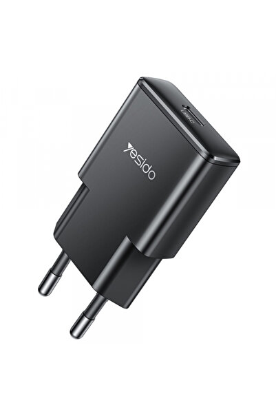 Yesido Incarcator Retea YC74, 30W, 3A, 1 x USB-C, Negru