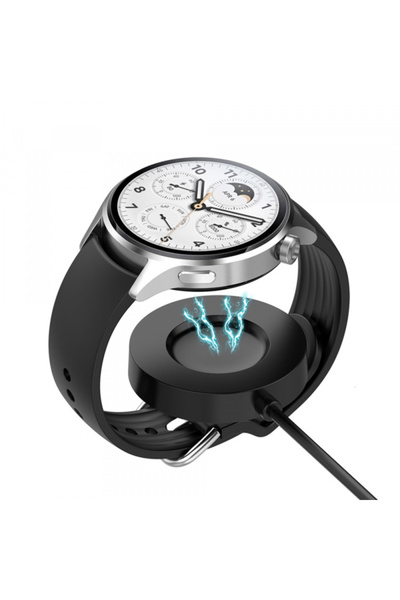 Techsuit Incarcator Wireless TXC6 pentru Xiaomi Watch S1 Pro, USB-A, Negru