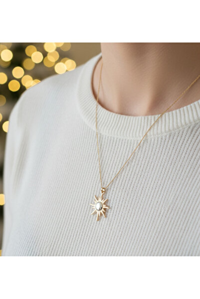 Ervalina Minimal Güneş Tasarım Kolye
