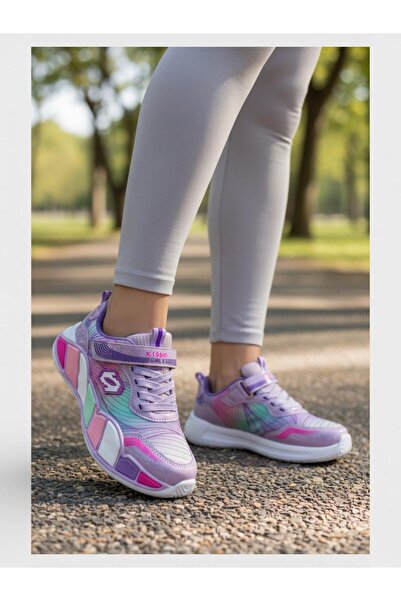 Tuğba Ortopedi 02 حذاء رياضي مريح للفتيات باللون الأرجواني