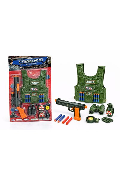 NASYONEL TOYS Asker Oyuncak Seti – Yelek, Oyuncak Silah ve Aksesuarlar