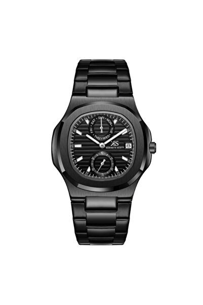 Kenneth Scott Men's Analog Black Dial Watch - K25002-BBBB