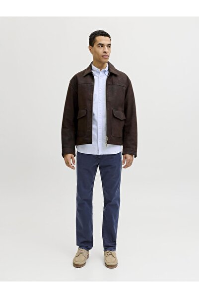 Jack & Jones Clark Finn Regular Fit Men's Trousers Navy Blue