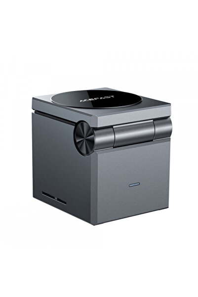 Acefast Incarcator Retea Wireless E18 Rubik's Cube 3in1, 23W, 1.67A, Gri