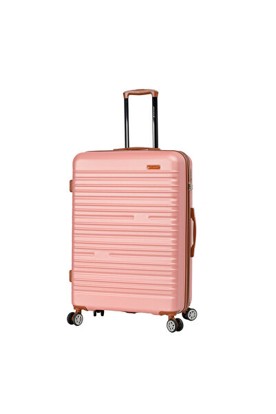 Madisson Cărucior mare extensibil SW33803, ABS, blocare, 4 roți duble, 77 cm, roz