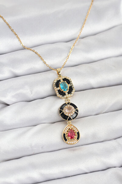 Marsilyan 316L Steel Vintage Model Women's Necklace Ieg-8975