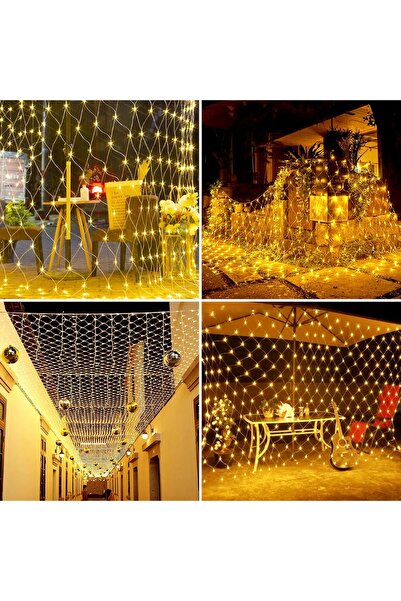 Generic Decorative net lighting, 6x4m, for parties, weddings, holidays, Ramadan, or camping trips