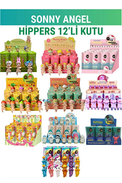 labubu sepeti Sonny Angel Hippers 12li Blind Box Sürpriz12 Adet Farklı Figür ...