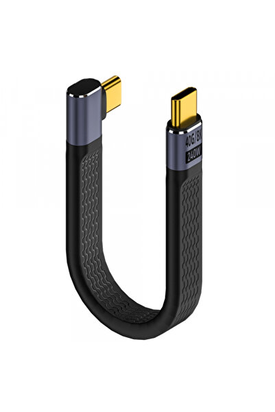OEM USB-C Data and Charging Cable - USB-C Angled 8K Video Version 3, 240W, 0....