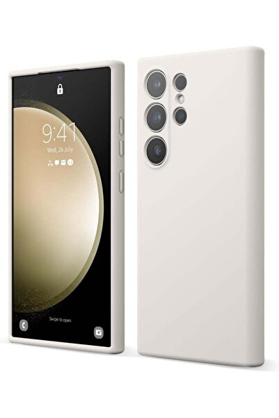 festive Silicone Case for Samsung S24 Ultra, Silky Soft Touch Full-Body Protective Phone Case, Anti-Scratch