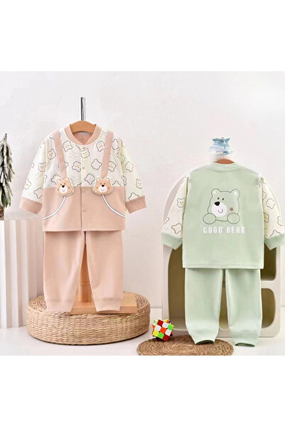 1way Newborn pajamas with a fixed strap