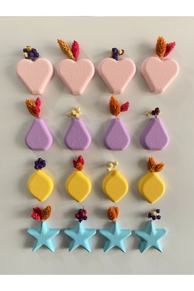 SERÜVENTR Verdoflora - 16'lı Magnetli Mini Vazo - Mix v5 - Buzdolabı Magneti ...