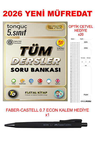 Tonguç Yayınları 5. Sınıf Tüm Dersler Soru Bankası + Hediyeli