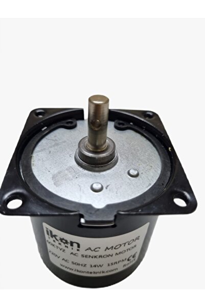 İKON TEKNİK AC SENKRON MOTOR 60 KTYZ 14 Watt 15 RPM 220 Volt