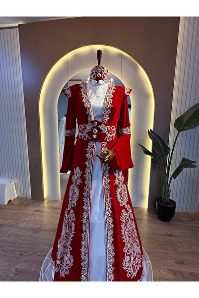MELİKAY Bindalli kadife kaftan ,kına kaftan elbisesi ,hint işlemeli bindalli ...