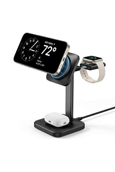 ESR HaloLock 3in1 Wireless Charger, 15W, 1.67A, Black